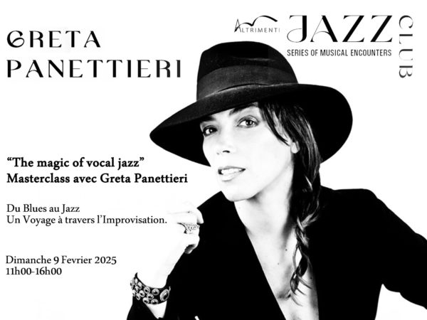 “The magic of vocal jazz” Masterclass avec Greta Panettieri